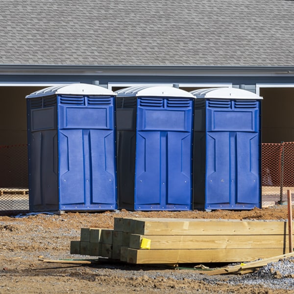 is there a specific order in which to place multiple porta potties in Preston